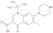 1-(tert-Butyl)-6-fluoro-4-oxo-7-(piperazin-1-yl)-1,4-dihydroquinoline-3-carboxylic acid