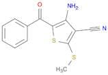 4-Amino-5-benzoyl-2-(methylthio)thiophene-3-carbonitrile
