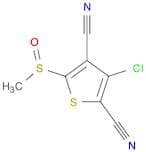 2,4-Thiophenedicarbonitrile, 3-chloro-5-(methylsulfinyl)-