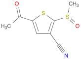 3-Thiophenecarbonitrile, 5-acetyl-2-(methylsulfinyl)-