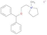 Pyrrolidinium, 1-[2-(diphenylmethoxy)ethyl]-1-methyl-, iodide (1:1)