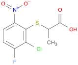 Propanoic acid, 2-[(2-chloro-3-fluoro-6-nitrophenyl)thio]-