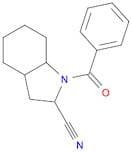 1H-Indole-2-carbonitrile, 1-benzoyloctahydro-