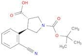 Trans-1-boc-4-(2-cyanophenyl)pyrrolidine-3-carboxylic acid
