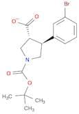 1,3-Pyrrolidinedicarboxylic acid, 4-(3-bromophenyl)-, 1-(1,1-dimethylethyl) ester, (3R,4S)-rel-