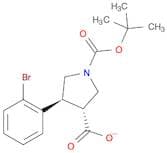 (3R,4S)-4-(2-Bromophenyl)-1-(tert-butoxycarbonyl)pyrrolidine-3-carboxylic acid