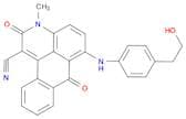 3H-Naphtho[1,2,3-de]quinoline-1-carbonitrile, 2,7-dihydro-6-[[4-(2-hydroxyethyl)phenyl]amino]-3-me…