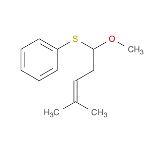 Benzene, [(1-methoxy-4-methyl-3-penten-1-yl)thio]-