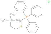 Phosphonium, triphenyl[[[2-(trimethylsilyl)ethyl]thio]methyl]-, chloride (1:1)