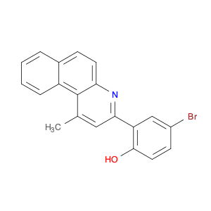 Phenol, 4-bromo-2-(1-methylbenzo[f]quinolin-3-yl)-
