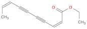 2,8-Decadiene-4,6-diynoic acid, ethyl ester, (Z,Z)- (9CI)
