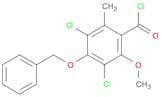 Benzoyl chloride, 3,5-dichloro-2-methoxy-6-methyl-4-(phenylmethoxy)-