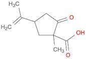 Cyclopentanecarboxylic acid, 1-methyl-4-(1-methylethenyl)-2-oxo-