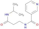 3-Pyridinecarboxamide, N-[3-[(1-methylethyl)amino]-3-oxopropyl]-