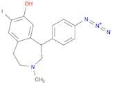 1H-3-Benzazepin-7-ol, 5-(4-azidophenyl)-2,3,4,5-tetrahydro-8-iodo-3-methyl-