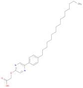 Acetic acid, 2-[[5-(4-hexadecylphenyl)-2-pyrazinyl]oxy]-