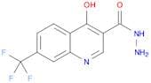 3-Quinolinecarboxylic acid, 4-hydroxy-7-(trifluoromethyl)-, hydrazide