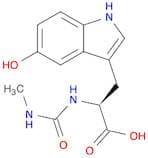 L-Tryptophan, 5-hydroxy-N-[(methylamino)carbonyl]-