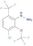 Hydrazine, [chloro-2-(trifluoromethoxy)-6-(trifluoromethyl)phenyl]- (9CI)