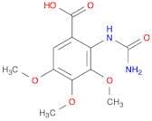 Benzoic acid, 2-[(aminocarbonyl)amino]-3,4,5-trimethoxy-