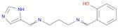 Phenol, 2-[[[3-[(1H-imidazol-5-ylmethylene)amino]propyl]imino]methyl]-
