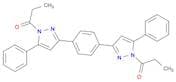1H-Pyrazole, 3,3'-(1,4-phenylene)bis[1-(1-oxopropyl)-5-phenyl- (9CI)