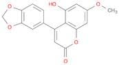 2H-1-Benzopyran-2-one, 4-(1,3-benzodioxol-5-yl)-5-hydroxy-7-methoxy-
