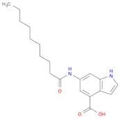 1H-Indole-4-carboxylic acid, 6-[(1-oxodecyl)amino]-