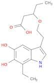 Pentanoic acid, 3-[2-(7-ethyl-5,6-dihydroxy-1H-indol-3-yl)ethoxy]-