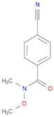 Benzamide, 4-cyano-N-methoxy-N-methyl-