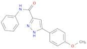 1H-Pyrazole-3-carboxamide, 5-(4-methoxyphenyl)-N-phenyl-