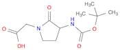 2-(3-(tert-Butoxycarbonylamino)-2-oxopyrrolidin-1-yl)acetic acid