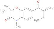 2H-1,4-Benzoxazin-3(4H)-one, 2,2,4-trimethyl-7-(2-methylene-1-oxobutyl)-