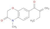 2H-1,4-Benzoxazin-3(4H)-one, 4-methyl-7-(2-methylene-1-oxobutyl)-