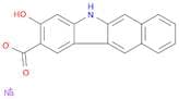 5H-Benzo[b]carbazole-2-carboxylic acid, 3-hydroxy-, sodium salt (1:1)