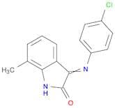 2H-Indol-2-one, 3-[(4-chlorophenyl)imino]-1,3-dihydro-7-methyl-