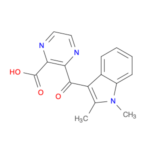 2-Pyrazinecarboxylic acid, 3-[(1,2-dimethyl-1H-indol-3-yl)carbonyl]-