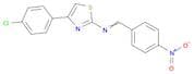 2-Thiazolamine, 4-(4-chlorophenyl)-N-[(4-nitrophenyl)methylene]-