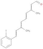 2,4,6,8-Nonatetraenal, 9-(2-iodophenyl)-3,7-dimethyl-