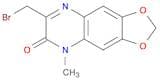 1,3-Dioxolo[4,5-g]quinoxalin-6(5H)-one, 7-(bromomethyl)-5-methyl-