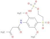 Butanamide, N-[2,5-dimethoxy-4-[[2-(sulfooxy)ethyl]sulfonyl]phenyl]-3-oxo-