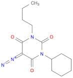 2,4,6(1H,3H,5H)-Pyrimidinetrione, 1-butyl-3-cyclohexyl-5-diazo-