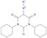 2,4,6(1H,3H,5H)-Pyrimidinetrione, 1,3-dicyclohexyl-5-diazo-