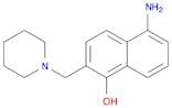 1-Naphthalenol, 5-amino-2-(1-piperidinylmethyl)-