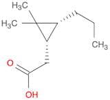 Cyclopropaneacetic acid, 2,2-dimethyl-3-propyl-, cis- (9CI)