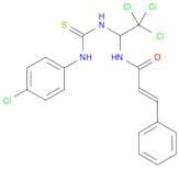 2-Propenamide, 3-phenyl-N-[2,2,2-trichloro-1-[[[(4-chlorophenyl)amino]thioxomethyl]amino]ethyl]-, …