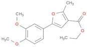 3-Furancarboxylic acid, 5-(3,4-dimethoxyphenyl)-2-methyl-, ethyl ester