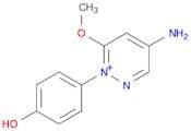 Pyridazinium, 4-amino-1-(4-hydroxyphenyl)-6-methoxy-