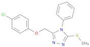 4H-1,2,4-Triazole, 3-[(4-chlorophenoxy)methyl]-5-(methylthio)-4-phenyl-