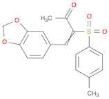 3-Buten-2-one, 4-(1,3-benzodioxol-5-yl)-3-[(4-methylphenyl)sulfonyl]-